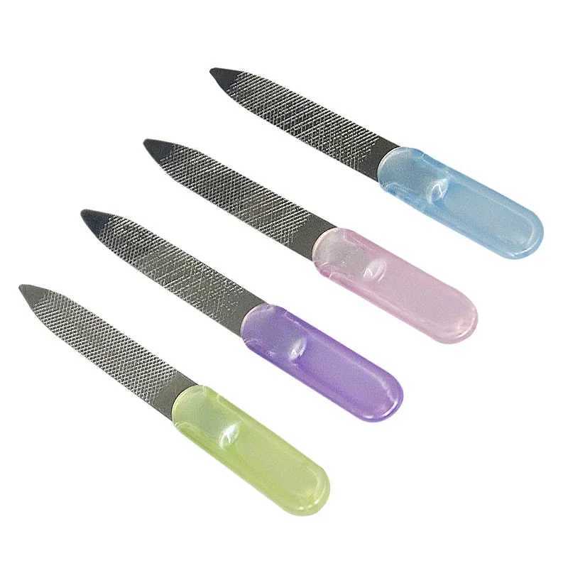 Stainless steel nail file plastic nail reinforcement tool manual nail file professional manual tool W240829