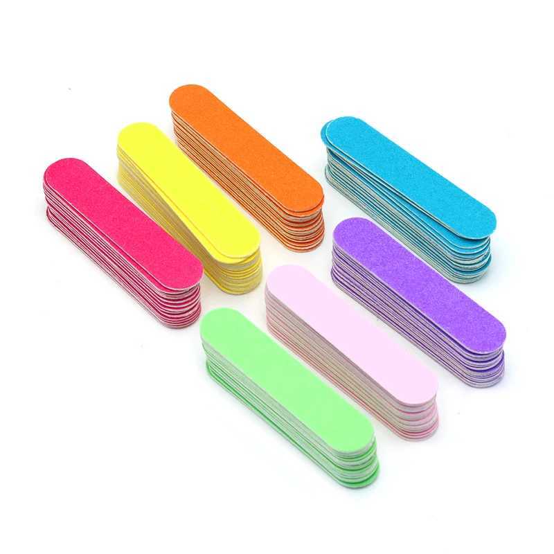 10/20pcs wooden nail file 9cm double-sided sanding buffer block polishing nail file manual tool professional sandpaper finger W240829