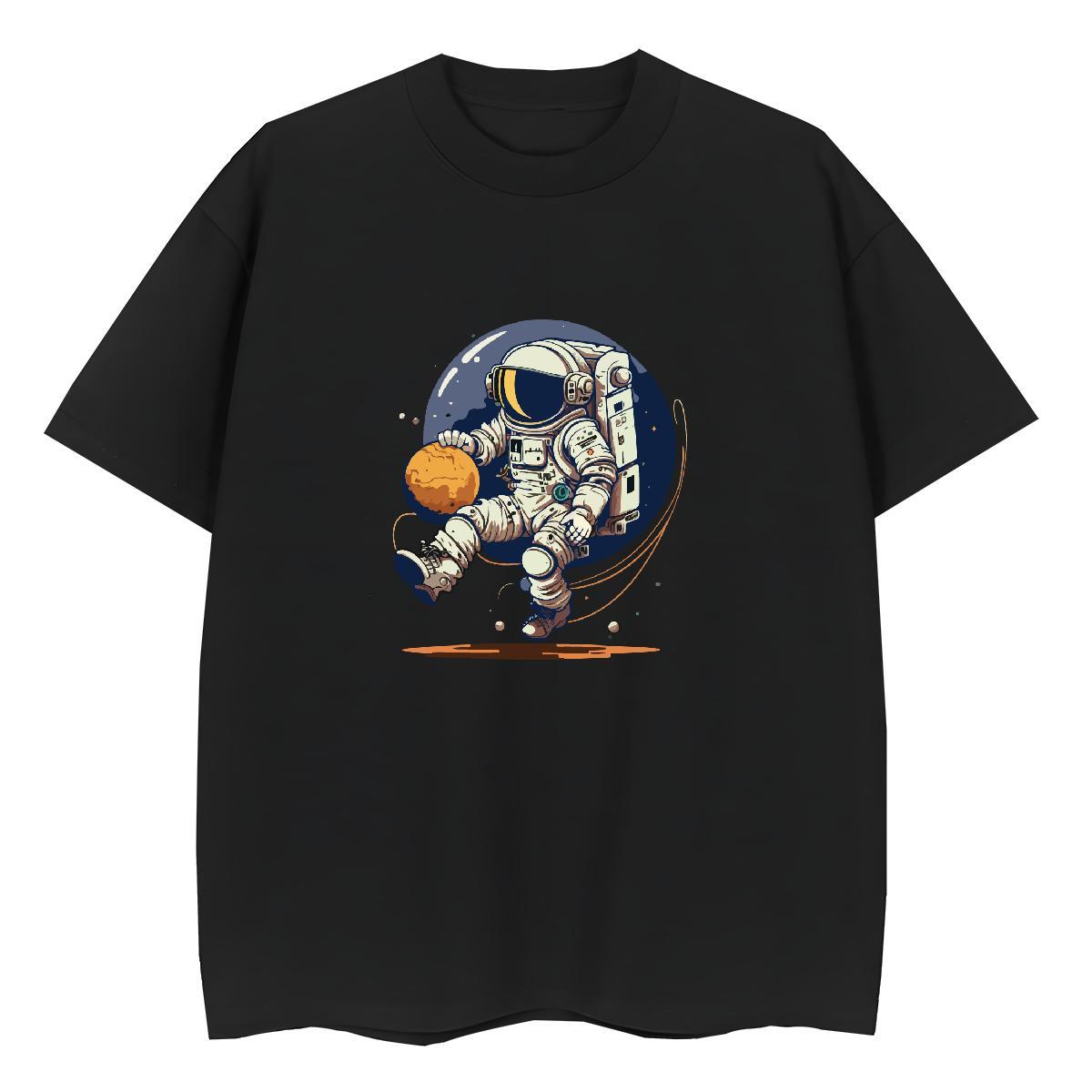 Female Women Tshirts 100% Cotton 230g universe Casual Sport Women T Shirts O Neck Short Sleeves DIY Anime Printed Clothings