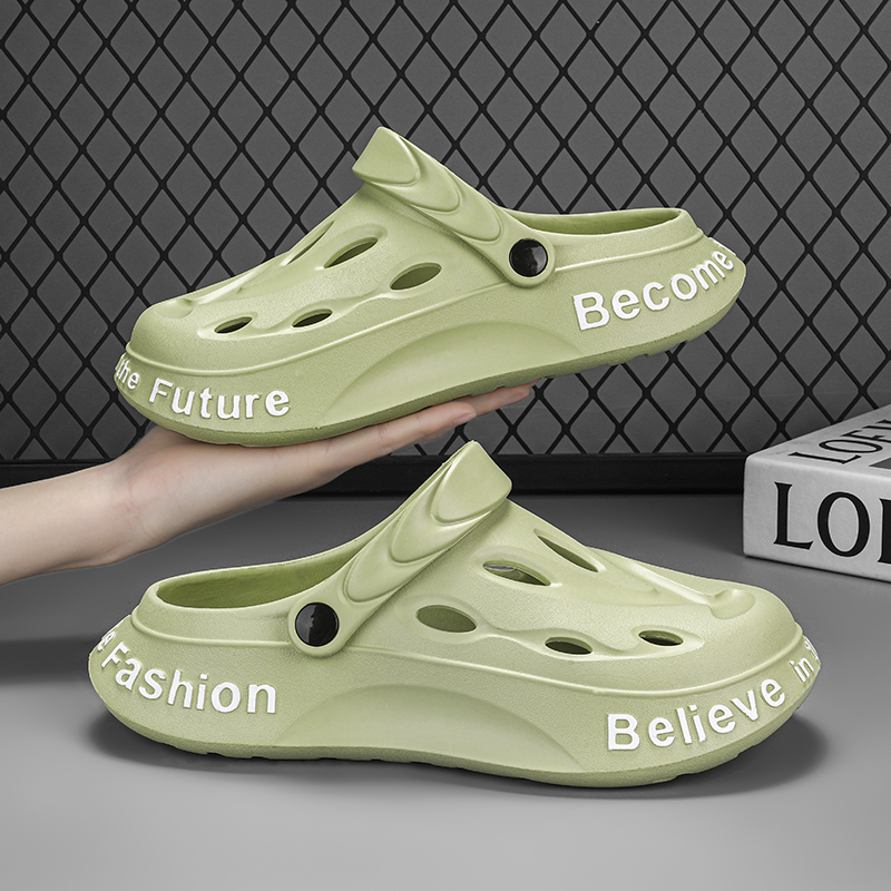 Men Beach Sandals Outdoor Clogs Design Comfortable Soft Slippers Fashion Men Casual Shoes Garden Water Shoes Beach Sandals 45 46