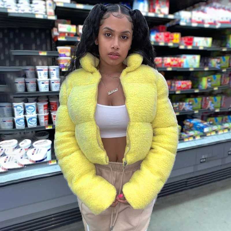 Women's Down Parkas Bubble Coats 2024 Winter Pure Cotton Coat Womens Fashion Cutting Inflatable Thick Jacket Casual Coat Parkas Womens Y240824WXZ