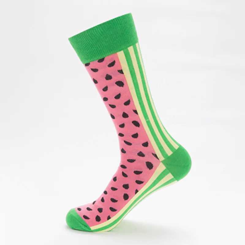 Men's Socks 5 pairs of socks large size colorful couple socks happy socks medium and high tube personality cotton socks wholesale Y240830KY2J