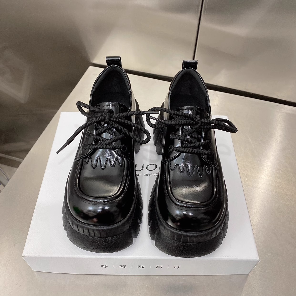Spring Platform Women Loafer Pumps Shoes Fashion Shallow Slip On Ladies Elegant Single Shoes British Style Mary Jane Shoes