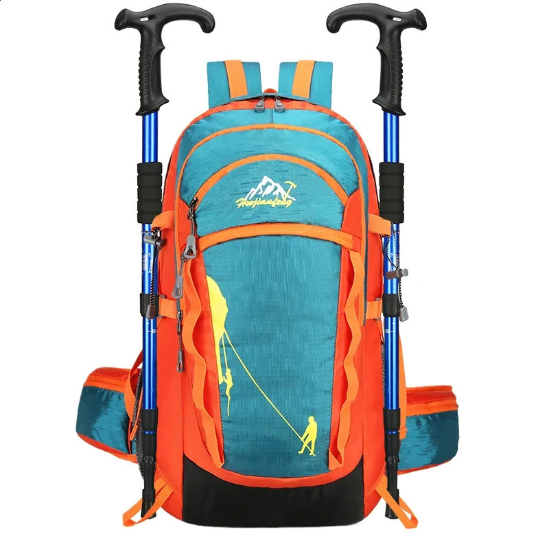 Outdoor Sports Short Distance Trip Backpack Mountaineering Duffel Bag Camping Travel Knapsack Climbing Hiking Hydration Rucksack 240828