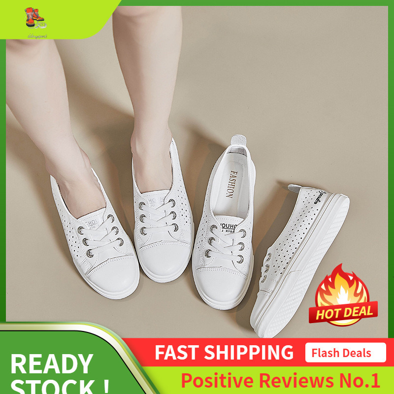 Ddmysports Summer New Little White Female Ollow Breathable Student Board Casual Shoes Increase Eight Instagram Street Shoot DA OUTDOOR