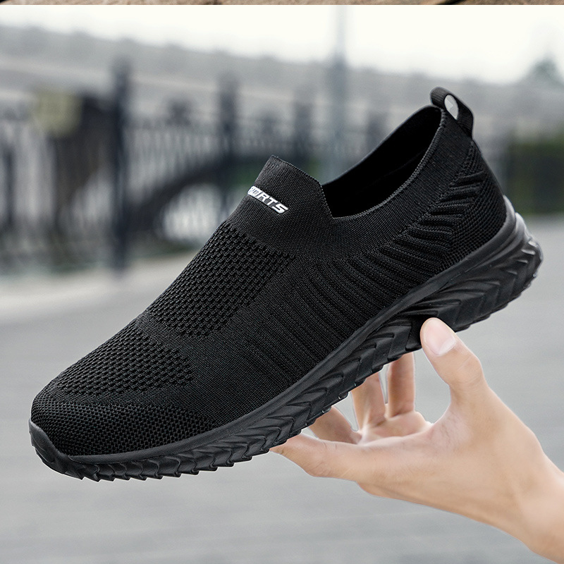 Shoes Men Vulcanize Mesh Men Shoes Lightweight Comfortable Men's Sneakers 2023 Autumn Fashion Slip On Flats Shoes Male Loafers