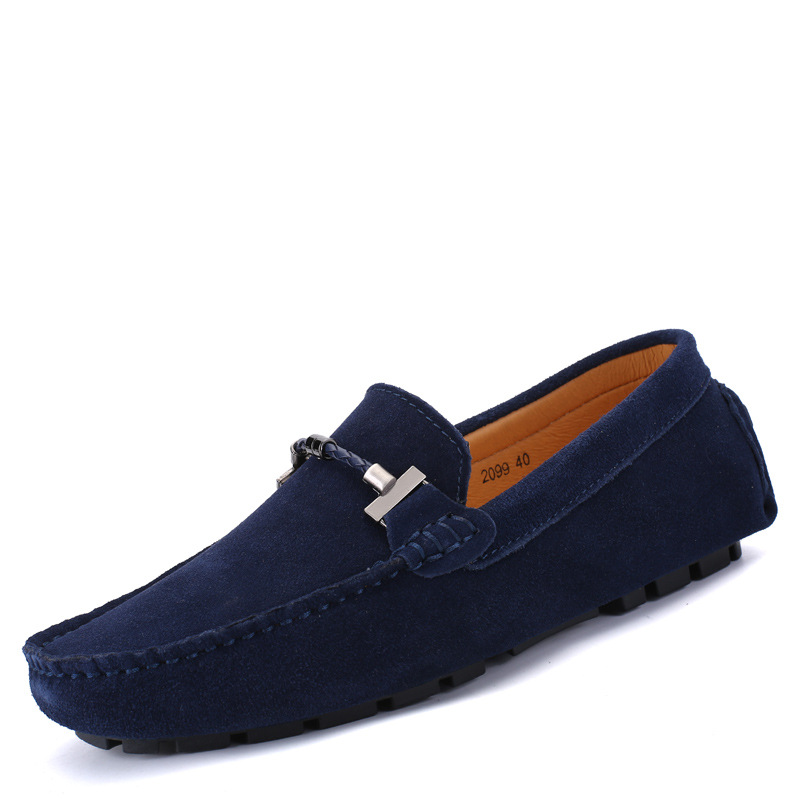 Genuine Leather Men Loafers Handmade Casual Shoes Boat Shoes Men Fashion Driving Shoes Walking Casual Loafers Male Shoes