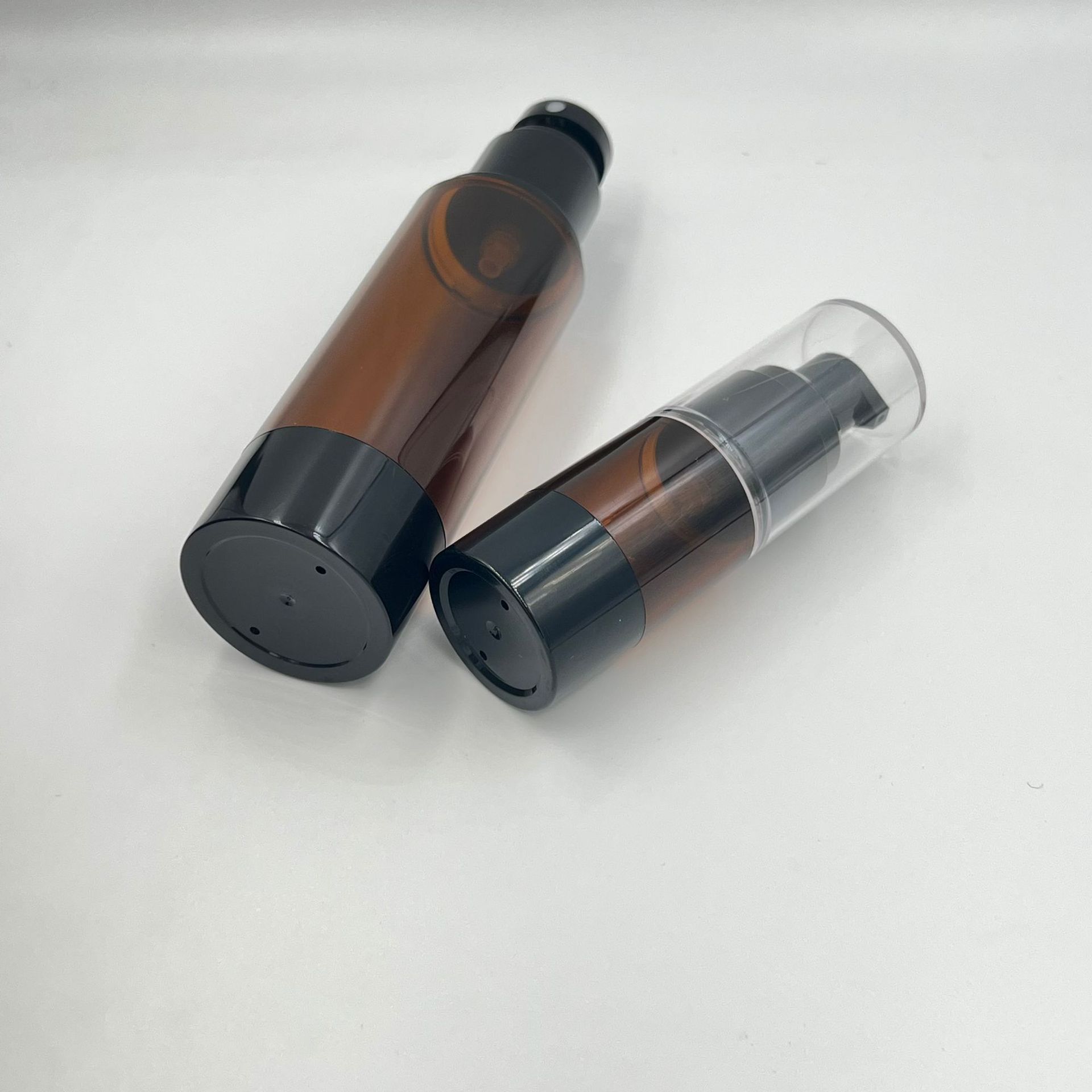 30 50 ml 100ml 120ml amber Airless Cosmetic Cream Pump Bottle vacuum travel bottles Empty Lotion Pump Bottle Dispenser