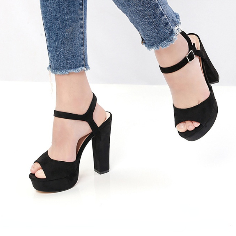 High-heeled Sandals Women Summer Shoes Chunky Heels Designer Pumps Ladies Fashion Elegant Evening Party Shoes Bride Wedding