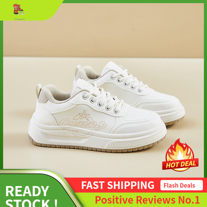 Ddmysports Autumn White New Korean Edition Ins Female Students Thick Soled Eight Increasing Sports Board Casual Shoes Q OUTDOOR