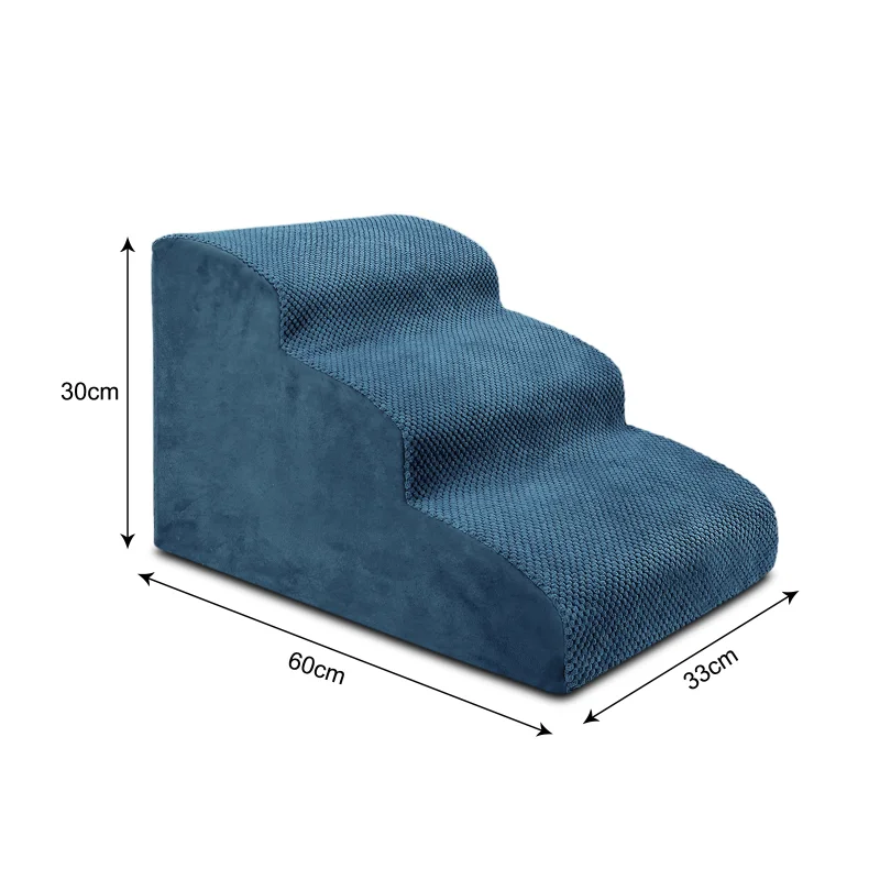 Escalones auxiliares de algodón para cachorros, escalera antideslizante para perros pequeños en la cama, accesorios extraíbles p