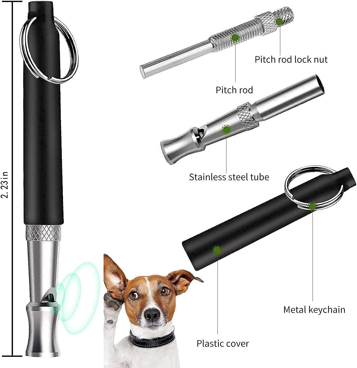 Ultrasonic Dog Whistle for Dogs Animals Stop Barking Recall Training Pet Accessories Professional Silent Dog Whistle