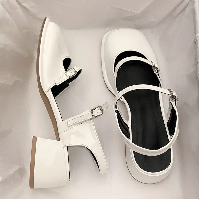 Non-slip Round Toe Sandals Ladies Casual 2023 Summer Hollow Beach Elegant Shoes Korean Fashion Party Shoes Design 2024