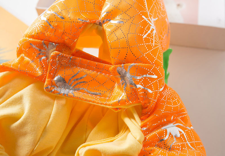 Funny Pumpkin Pet Costume for Cat Dog Clothes Halloween Dress Up Pumpkin Cosplay Outfit Halloween Cat Accessories for Dog Hoodie