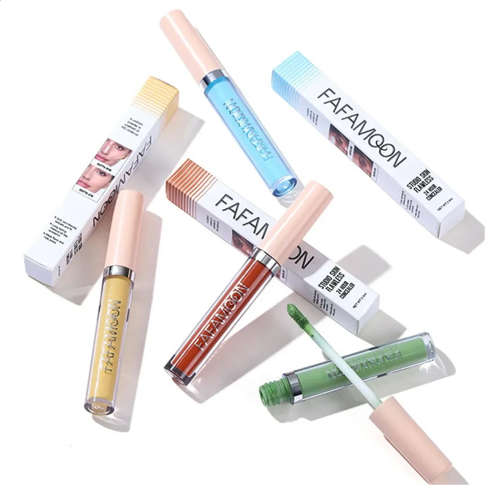Liquid concealer full coverage foundation cream spotted dark circles shading concealer skin tone makeup 240829