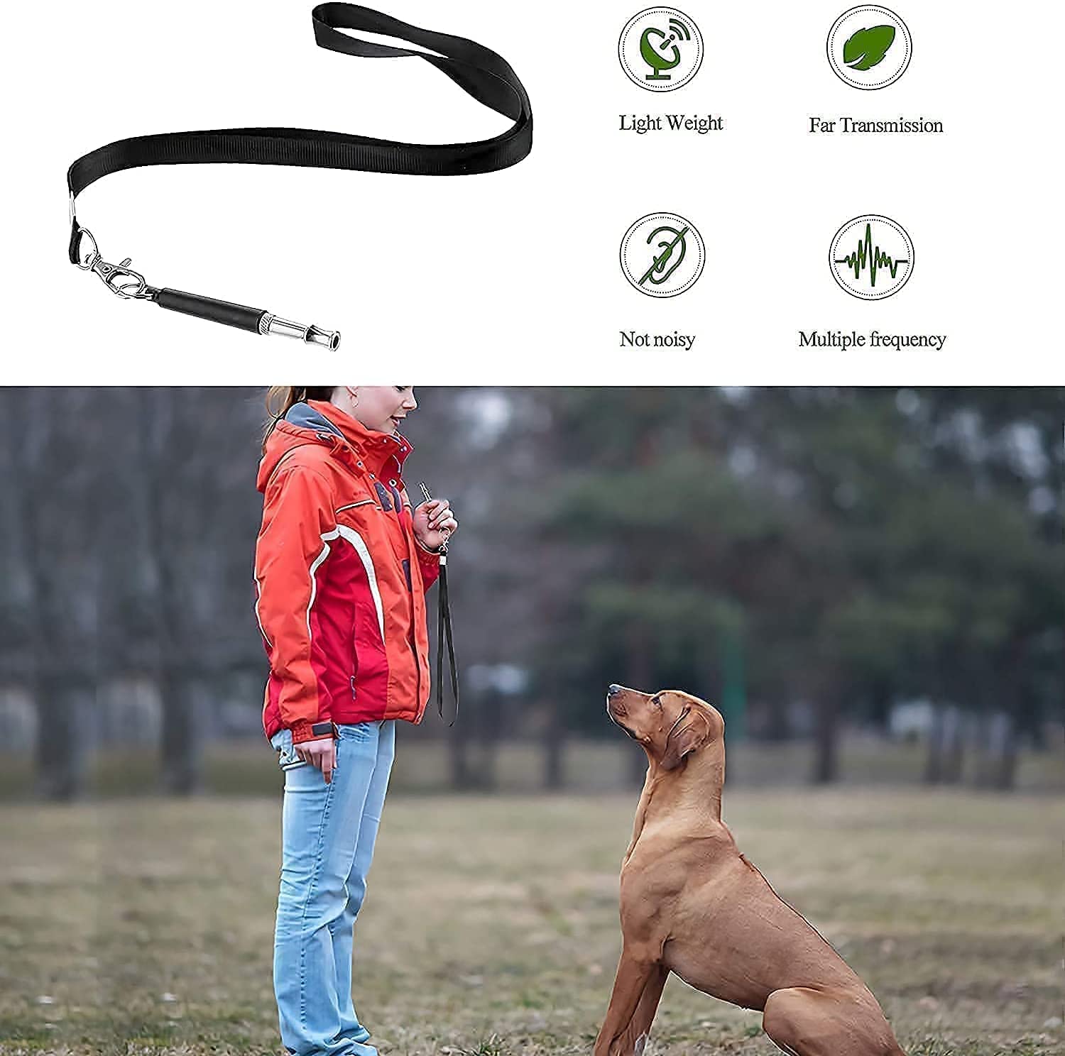 Ultrasonic Dog Whistle for Dogs Animals Stop Barking Recall Training Pet Accessories Professional Silent Dog Whistle