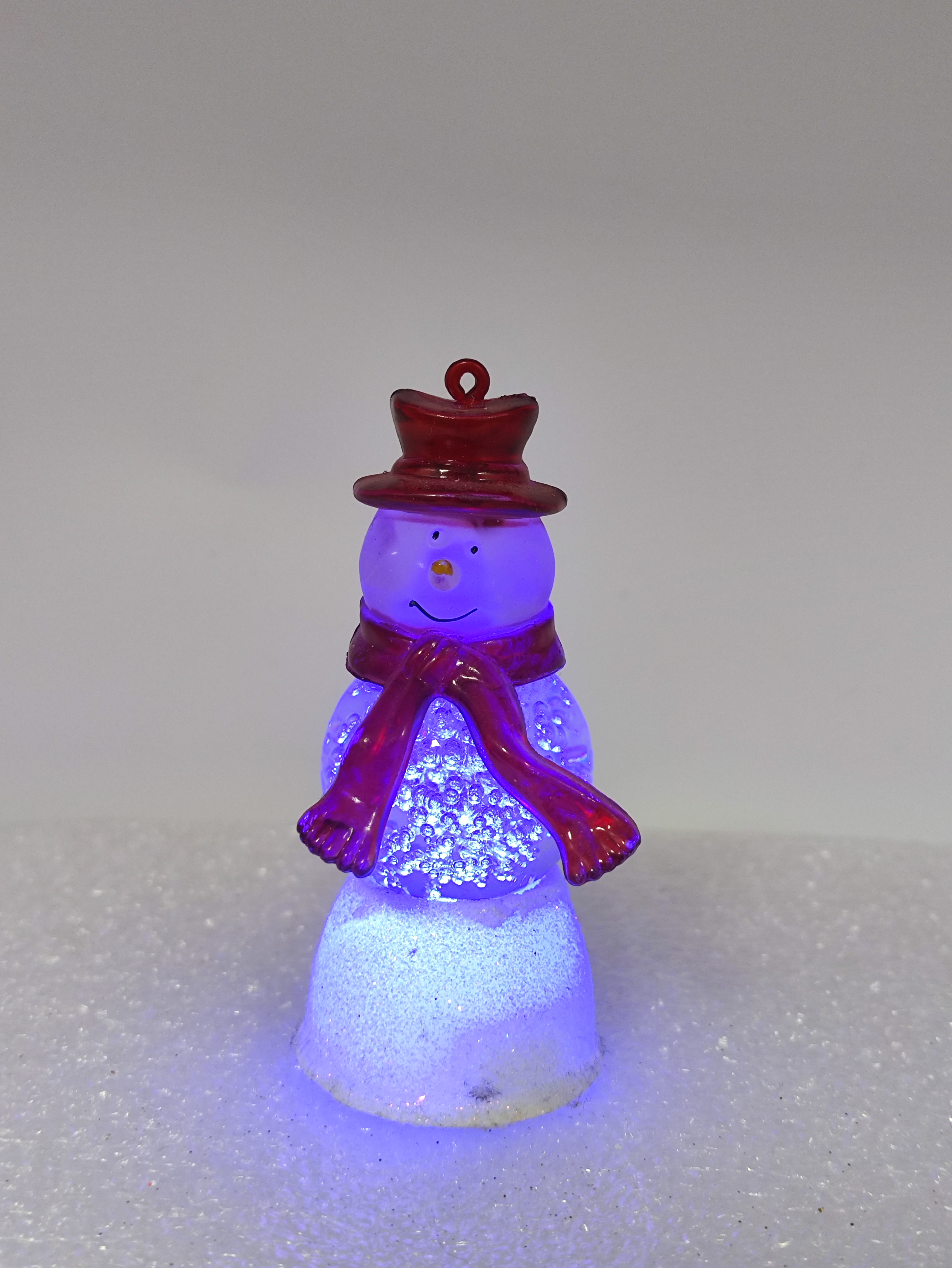 Christmas gift Bubble ball snowman three-piece set for children LED lights Christmas ornaments