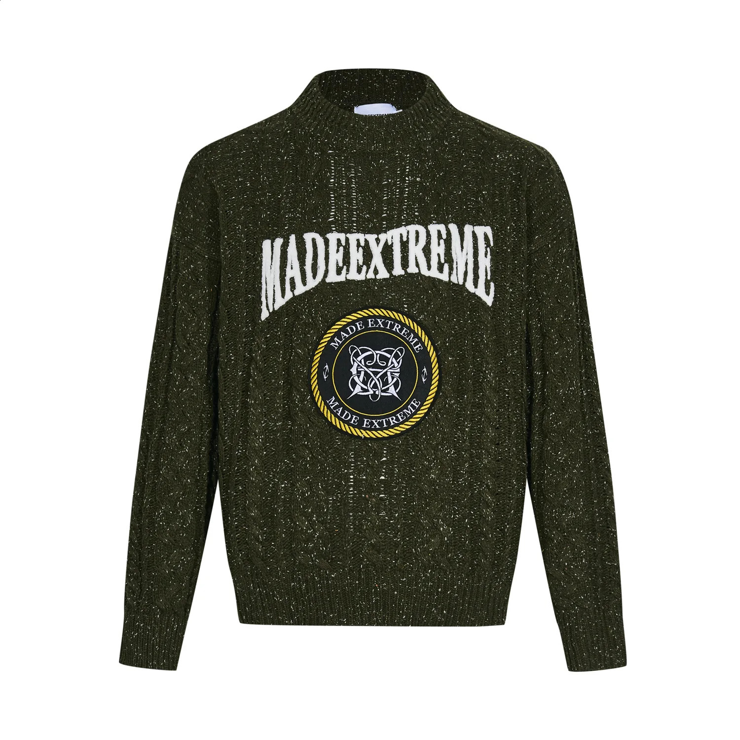Creating Extreme Campus Classic Retro Thick Twisted Snowflake Sweater for Couples 240829