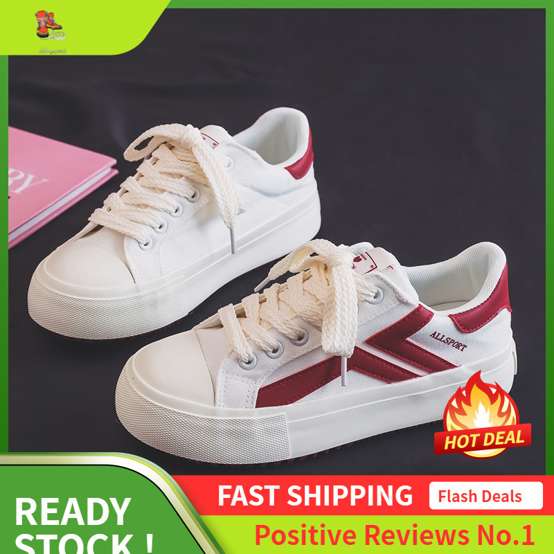 Ddmysports Instagram Fashion Korean Edition Little White For Women Spring New Student Versatile Board Elevated Casual Shoes OUTDOOR