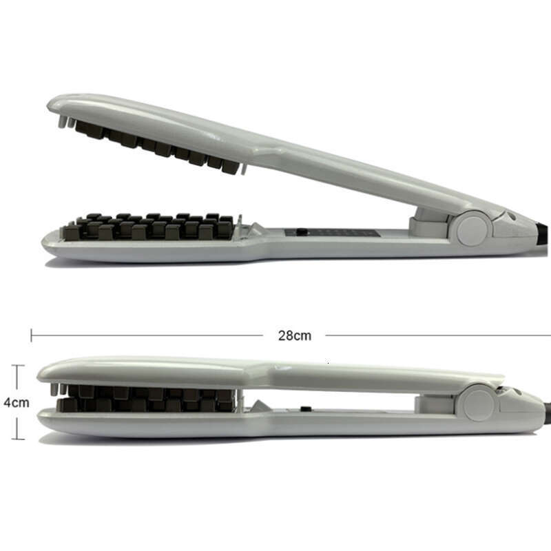 Professional Grade Electric Beard Perm Tool Dual Temperature Control and Non-Stick Coating Soft Touch Fluffy Corn Row Design