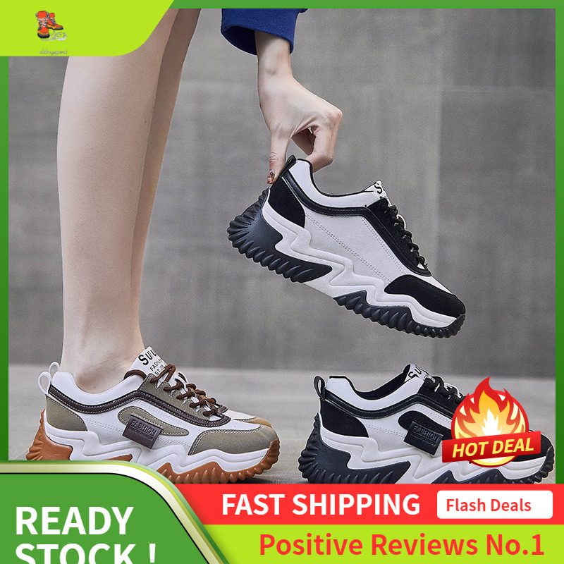 Ddmysports Korean Version Dad Spring New Breathable Sports Instagram Trendy Student Thick Soled Casual Shoes For Women Y OUTDOOR
