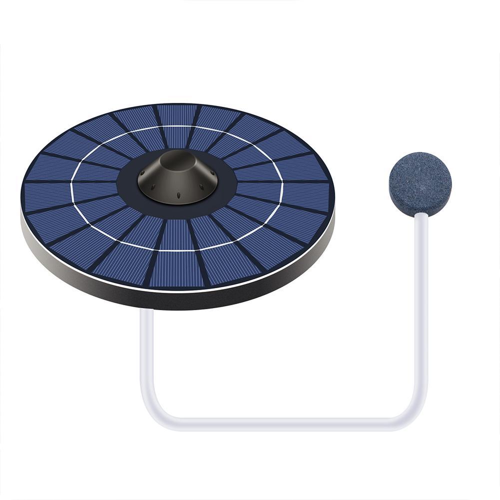 Solar Water Air Pump Fish Tank Oxygenator Air Oxygen Pump Aerator With Air Bubble Stone,for Gardening Water Circulation Pond