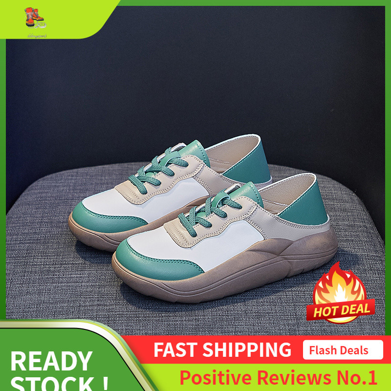 Ddmysports Spring New Korean Edition Little White Ins Students Casual Street Photography Shoes For Women Thick Soled Eight Increasing S OUTDOOR
