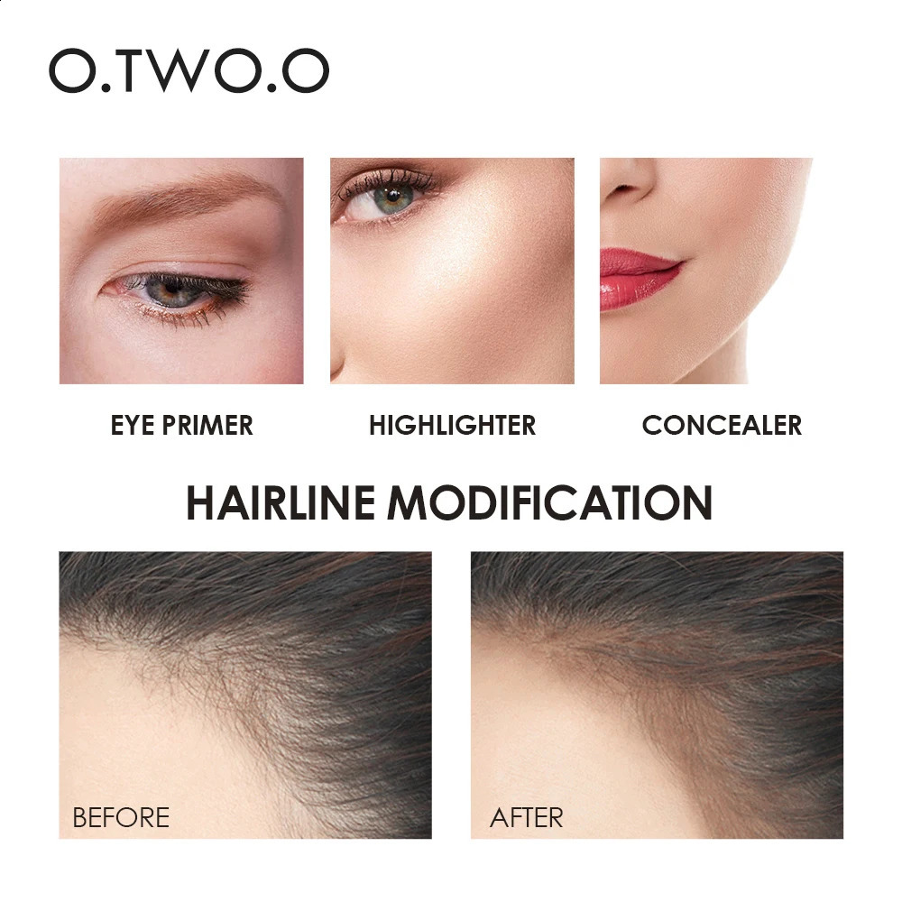 O. Two of them. O Contour Stick Double Head Contour Pen Waterproof Matte Finish Highlights Contour Pencil Cosmetics 240829
