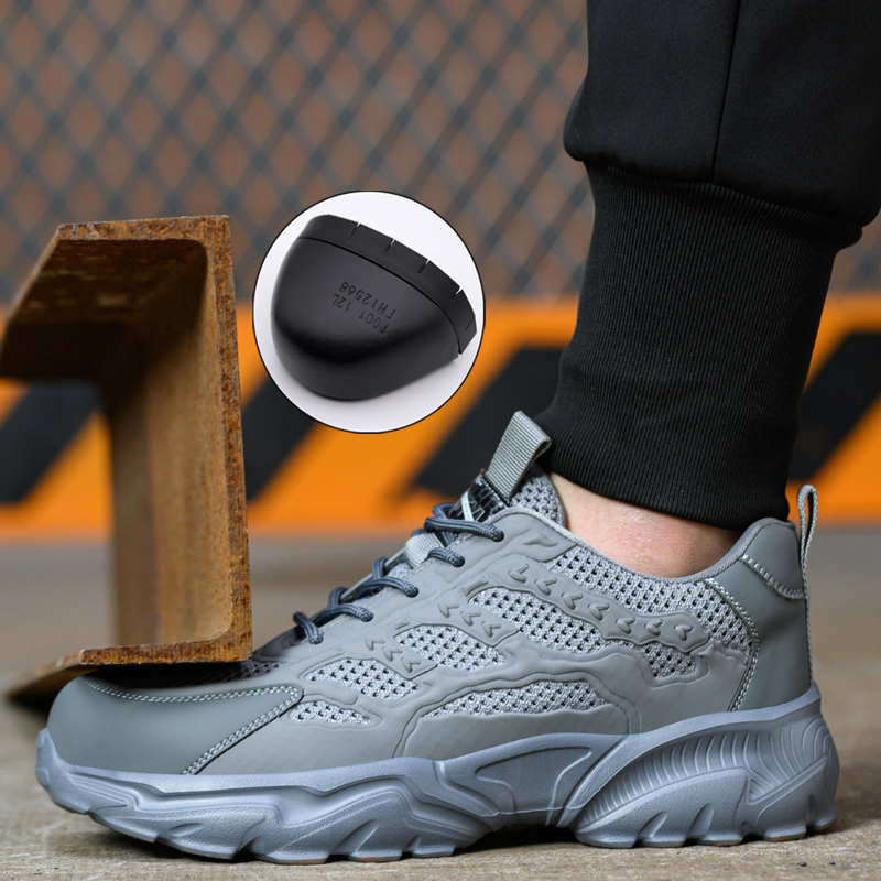 Breathable Mesh Safety White Protective For Men Women Work Sneakers Summer Lightweight Indestructible Shoes