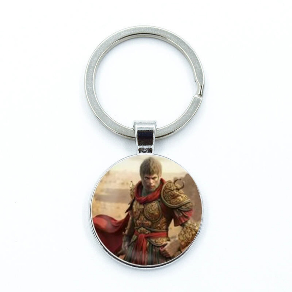 Stylish Black Myth Sun Wukong Alloy Pendant - Unique Game Collectible Keychain for Cars and Bags