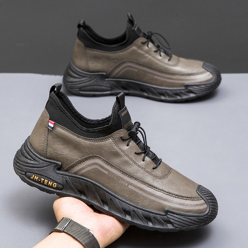 Large size men's shoes outdoor leisure sports shoes fashion trend walking travel shoes new men's running shoes