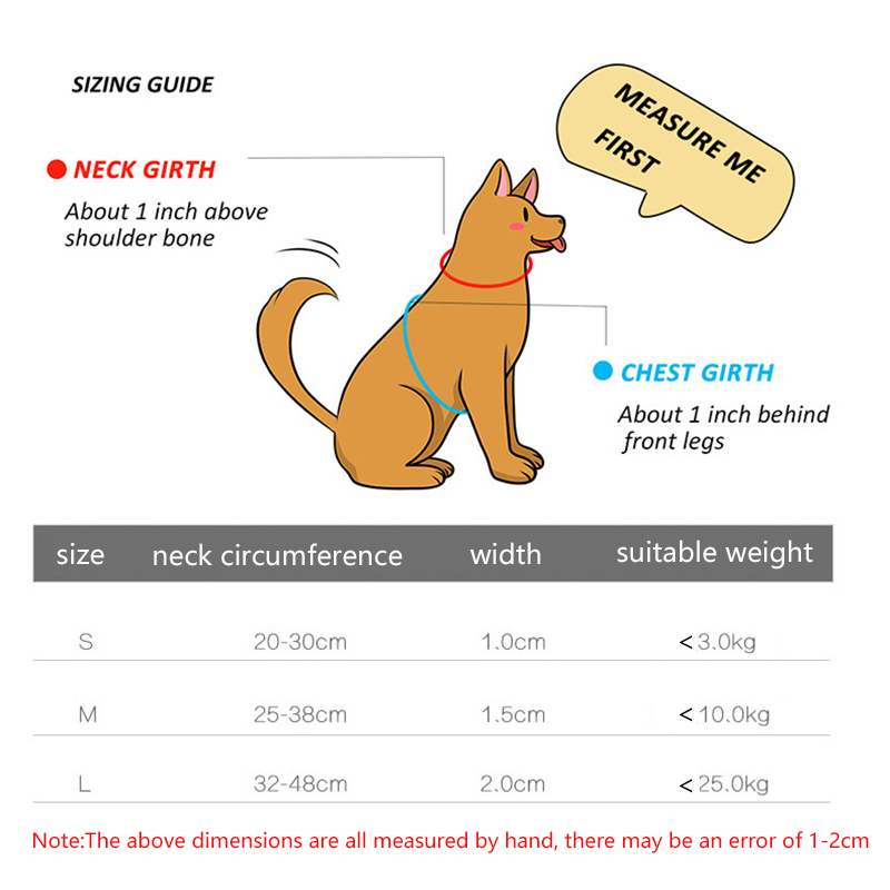 Nylon Pet Collar Adjustable Dog Collar with Cute Mouth-Lick Logo and Colorful High Strength Buckle for Small Medium Dogs & Cats