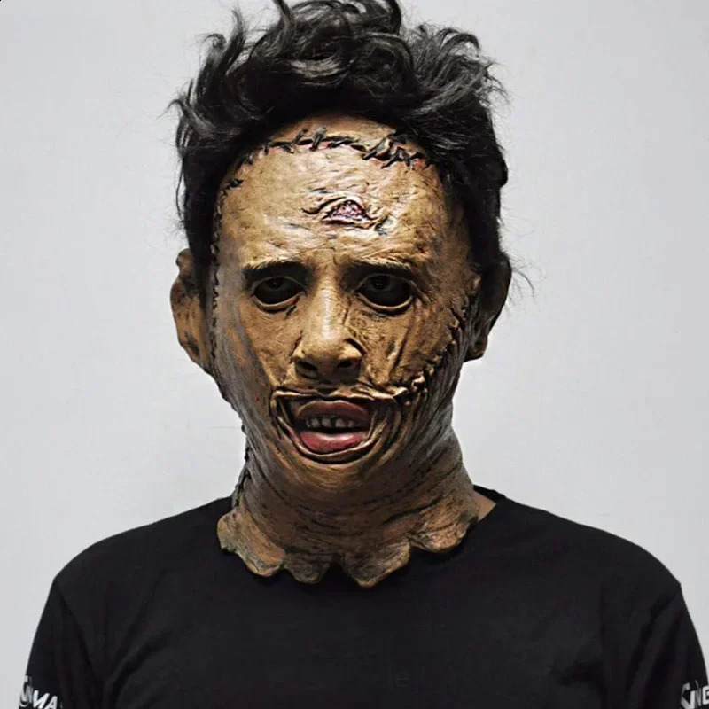 Halloween Mask The Texas Chain Saw Massacre Fur Head Cover Film Props Latex Ball Headgear 240829