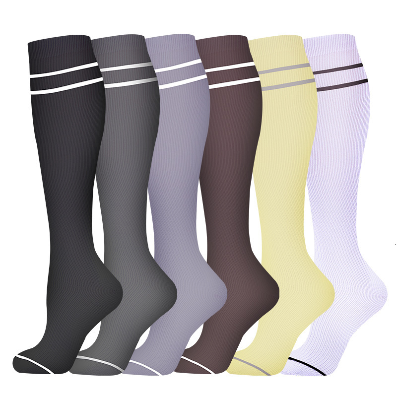 Pressure stretch shaping leg calf cycling men's and women's sports muscle socks