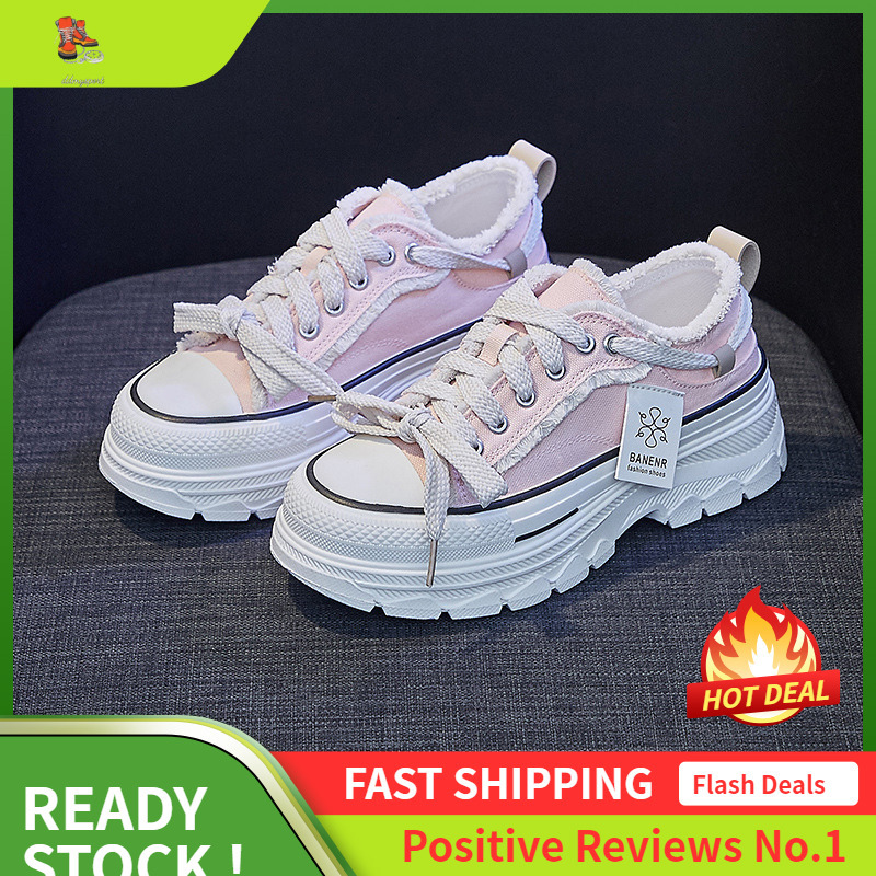 Ddmysports Instagram Trendy Korean Canvas Women S Spring Summer New Breathable Student Board Thick Sole Elevated Casual Shoes JF OUTDOOR