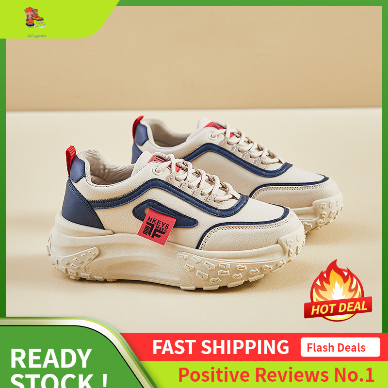 Ddmysports Ins Korean Version New Dad Shoes For Women Autumn Student Running Sports Thick Sole Height Increasing Leisure Street Shot XW OUTDOOR