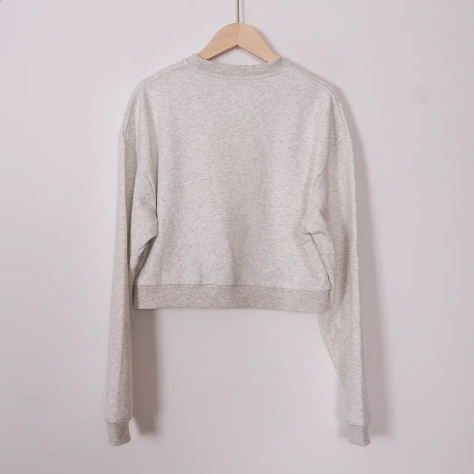 ZESSAM el Club Letter Graphic Print Sweatshirt Women Long Sleeve Sporty Female Pullover Vintage Casual Short Style Lady Top 240827