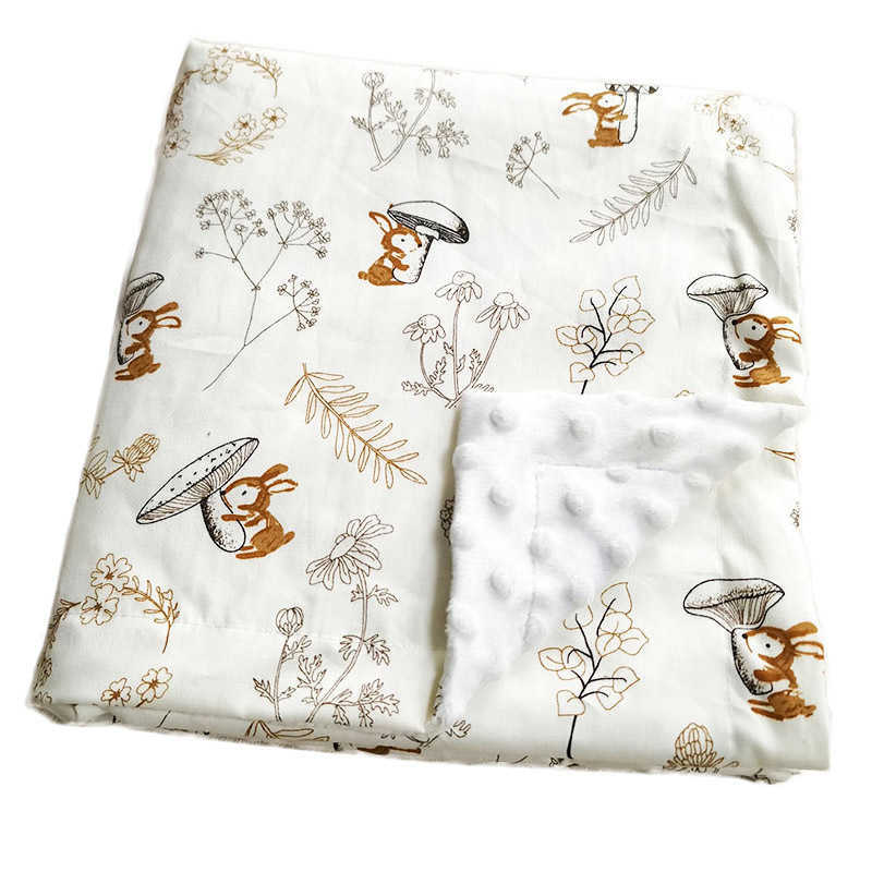 Blankets Swaddg New Cartoon Bean Spring/Summer Super Soft Baby Cover Blanket Childrens Summer Air Conditioning Quilt S248309