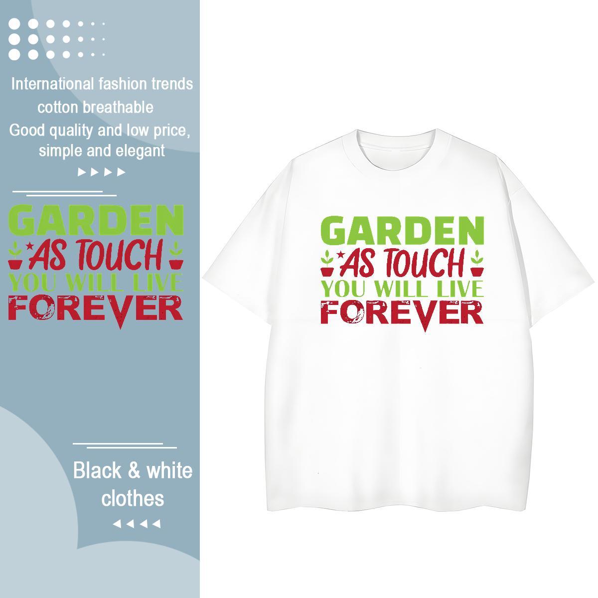 Unisex Women Tees 230g Pure Cotton letter Casual Women T Shirts Comfortable Oversized L-4XL Clothes