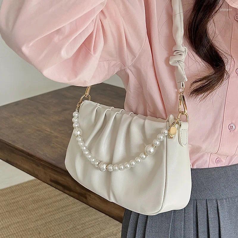 2025 NEW Shoulder Bags Niche Design Bag Female Foreign Style Crossbody Single Armpit Cloud zhanyishengli
