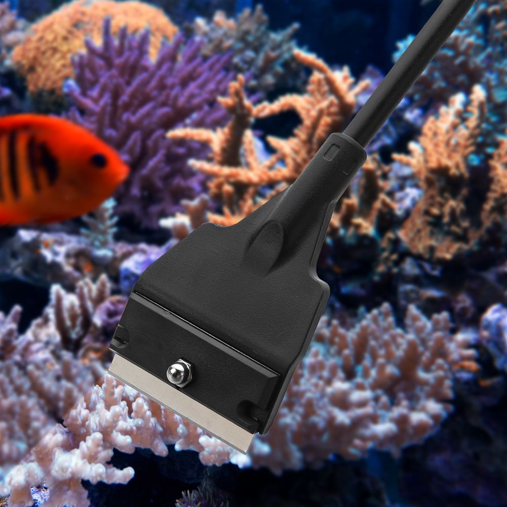 33/55cm Stainless Steel Aquarium Fish Tank Algae Scraper Blade Aquatic Water Live Plant Grass Cleaning Multi-Tool Cleaner Kit