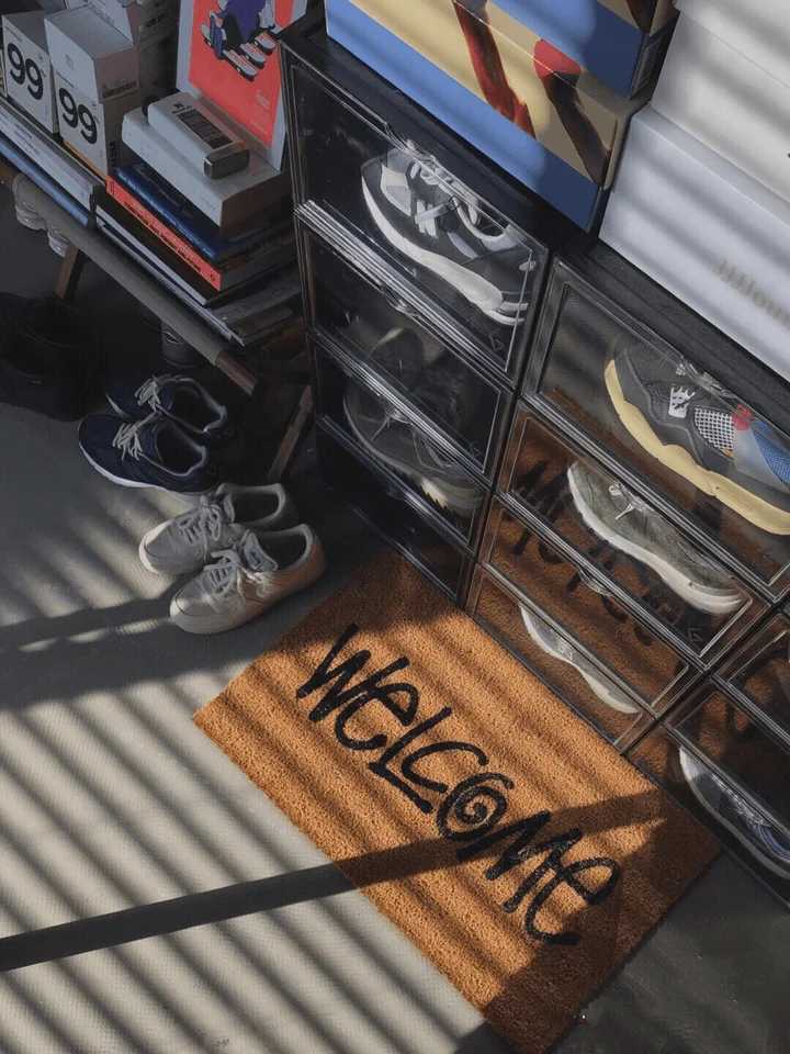 Carpet Stu ssy Welcome Door Entrance Hall Rectangular Printing Anti slip Floor Carpet Front Door Mat Outdoor Carpet Bedroom Kit T240829