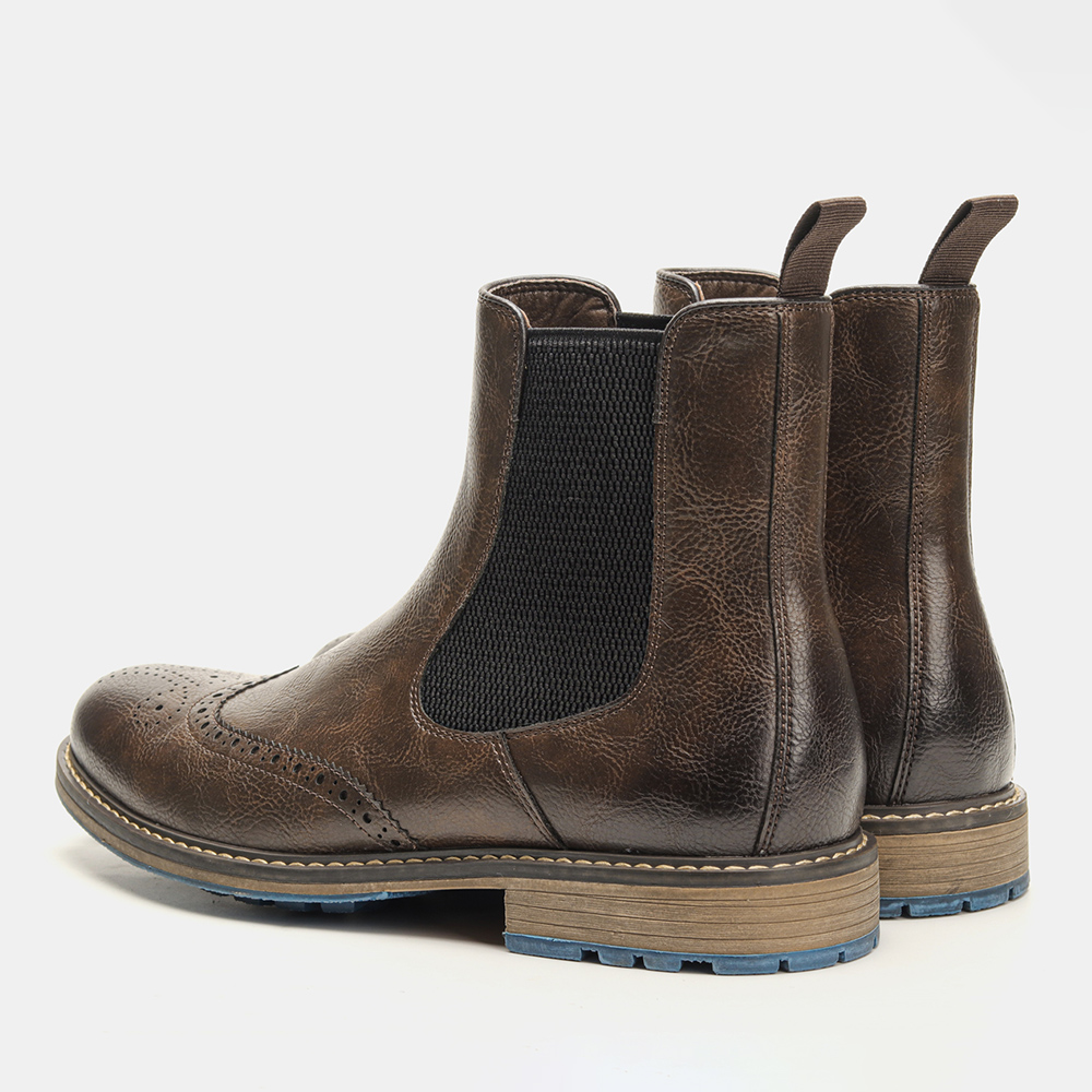 Size 7-13 Chelsea Men Boots 2022 American style Comfortable Fashion Leather Boots #Al661