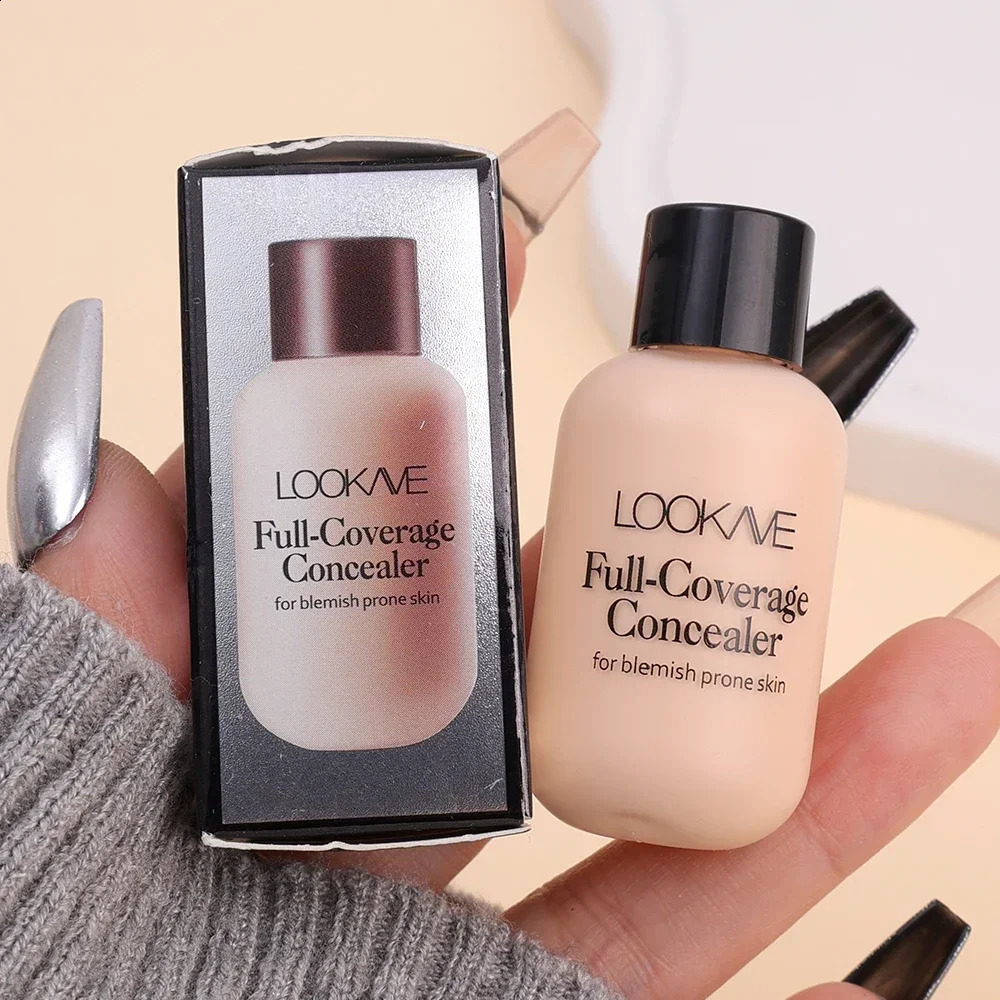 Matte liquid concealer base cream waterproof durable full coverage spots s dark circles basic cosmetics 240829