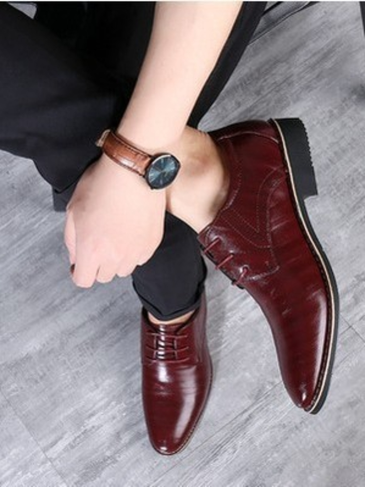 Zapatos Hombre Plus Size Men Leather Shoes Casual Shoes High Quality Luxury Business Dress All-Match Wedding Man