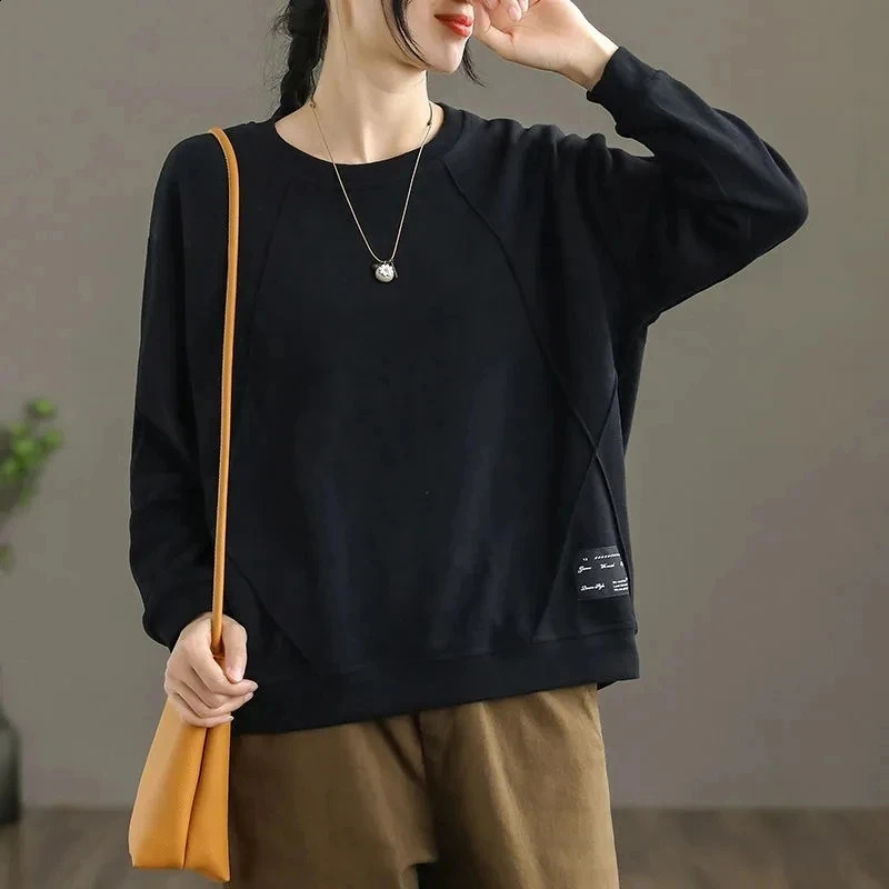 Orange solid casual long sleeved Oneck zipper womens hoodie Korean fashion autumn winter 240827