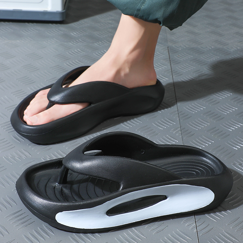 Fashion Men Slippers Flip Flops Indoor Outdoor Beach Sandals Thick Soft Bottom Slides Non-slip New Men Home Slippers Flip Flops