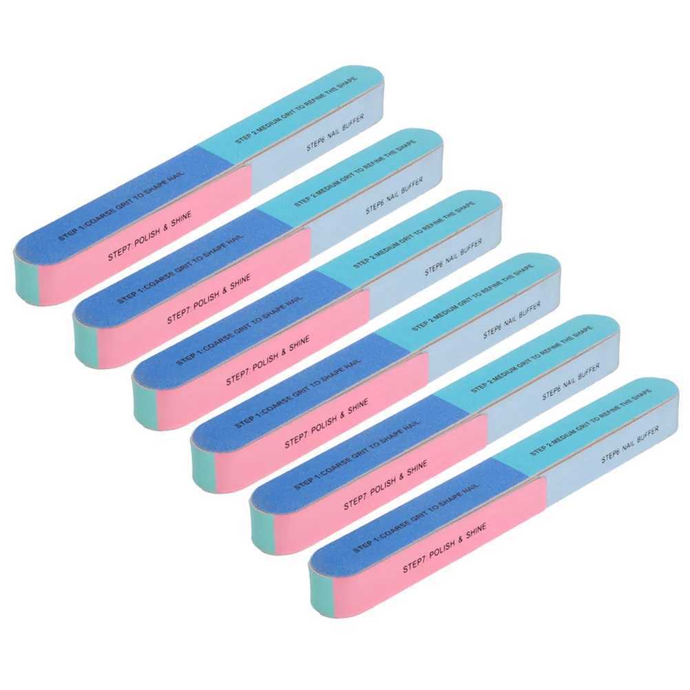 8 nail files professional 6-sided 7-step nail buffer block female polishing tool W240829