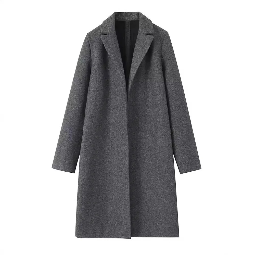 PRINTKAOIR womens wear European style womens wear fashion casual temperament simple cloth coat wool coat 240830