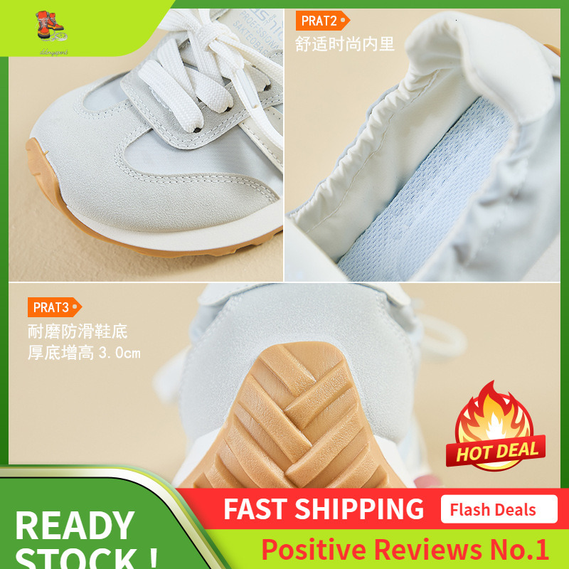 Ddmysports Ins Korean Version Forrest Gump Women S Fashion Autumn New Thick Sole Height Increasing Student Running Casual Shoes JCF OUTDOOR